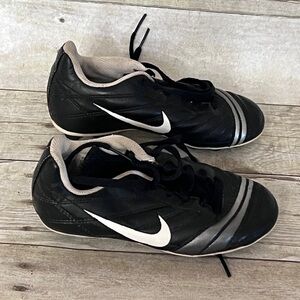 Nike Black and White Soccer Shoes